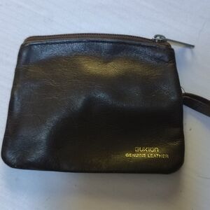 Buxton Brown Leather Coin Pouch Bag